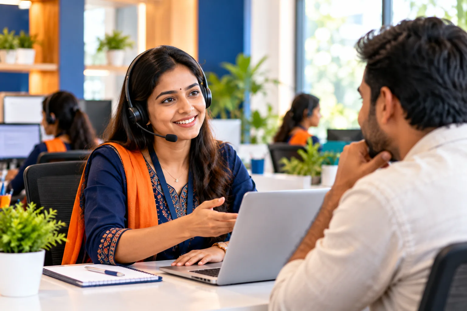 Jagreti Seva customer support professional